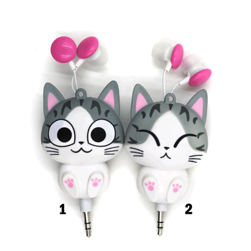 Headphone Kabel 3.5mm In-Ear Ditarik untuk Anak-Anak/Perempuan