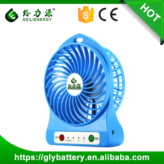 Portable LED Light Colorful Rechargeable Mini USB Fan