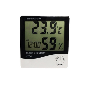 Цифровой барометр, термометр, гигрометр HTC-1, часы