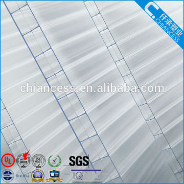 3 wall PC transparent polycarbonate hollow policarbonato sheet with UV protection