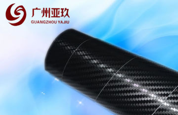 Black Polymeric Carbon Fiberauto Vinyl Film For For Car Exterior