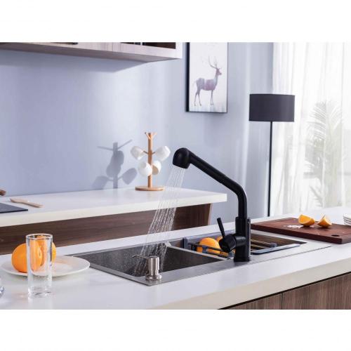 Black Kitchen Sink Faucets With Pull Out Sprayer