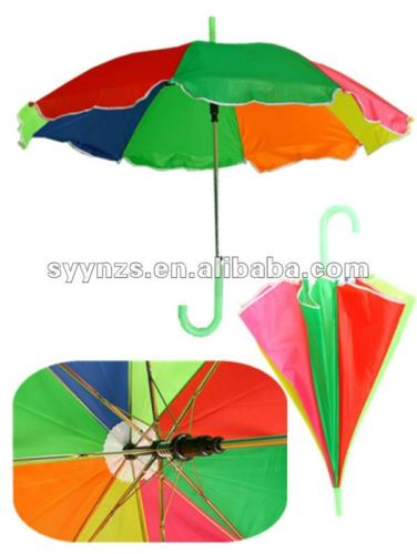 pretty rainbow colorful kid umbrella auto open Windproof umbrella For Wholesale