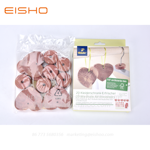 Heart Shape Cedar wood Hanger Rings ECZD-3018-20