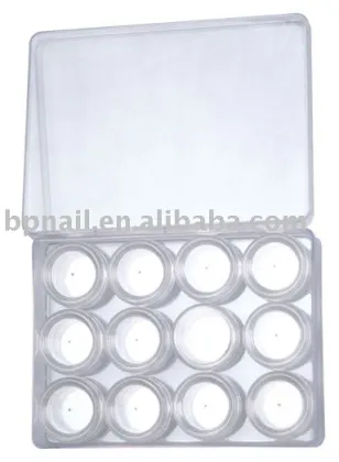 Plastic Art Nail Stone Case