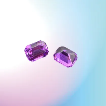 Purple Blue Synthetic Pear Shape Denier Lab Treasure