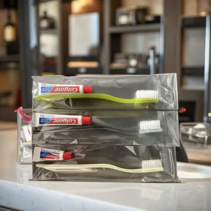 Disposable Portable Dental Kit with Colgate Toothpaste for Adults - Customizable for Hotels and Travel