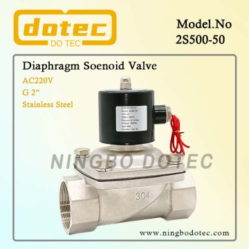 SUW-50 2S500-50 G2'' 2 Way Normally Closed Diaphragm Solenoid Valve For Water 24VDC