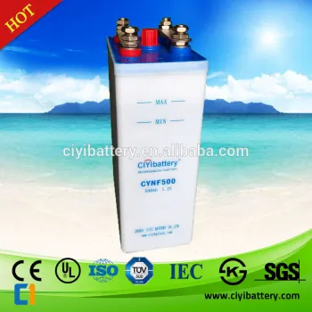 60 Years Military Quality Nickel Iron Batteries NiFe Battery 1.2v 500ah