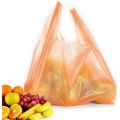 Large Plastic Plain Grocery T-Shirt Bags