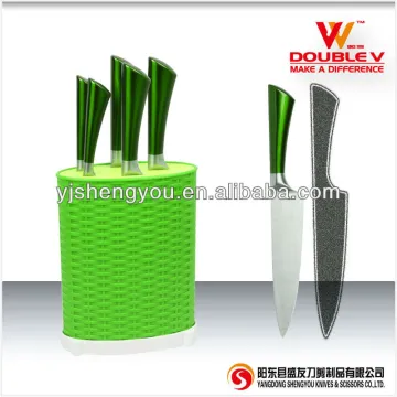 ceramic colored knife set
