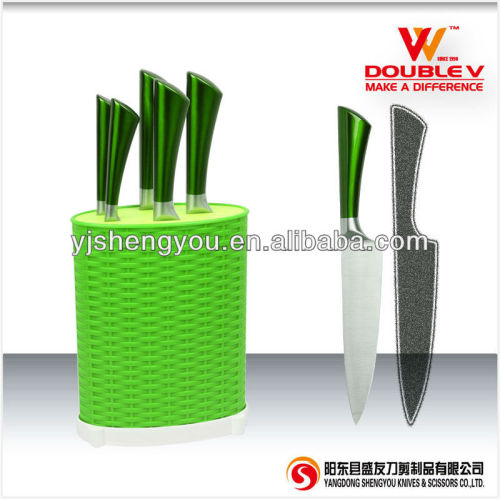 ceramic colored knife set