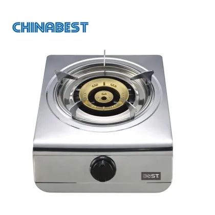 Chinabest Vatti Single Burner Cast Iron Stainless Steel Tabletop Gas Stove