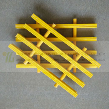 High strength GFRP Profiles Gratings, fiberglass reinforced plastic industrial floor grating