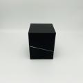 Caja de embalaje de vela de empaquetado de belleza negro rafe