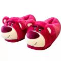 Strawberry Bear Warm Fuzzy Slippers