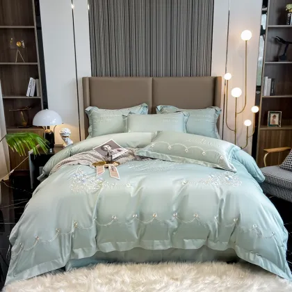 100% supima cotton sateen bed sheets