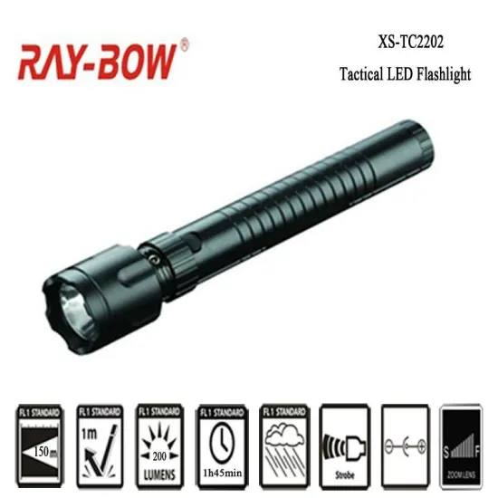 TC2202 2C-Cell 3W High Power Rechargeable LED Flashlight