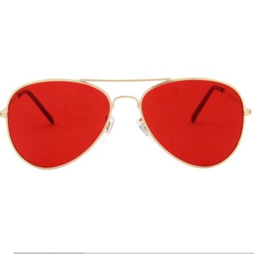 Chakra-Focused Metal Color Therapy Sunglasses: Mood-Boosting Tinted Lenses