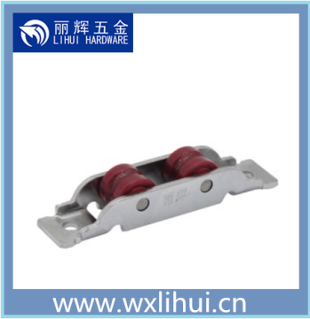 double flat upvc sliding window roller ,MS steel frame roller ,POM nylon wheel sliding window hardware