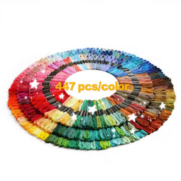 Wholesale Handmade Embroidery Thread Set, 477 Colors for Cross Stitch