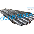 Liansu Lse65/132 Twin Conical Screw and Barrel for PVC Extrusion