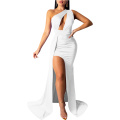 Women Sexy Elegant One Shoulder Evening Dress