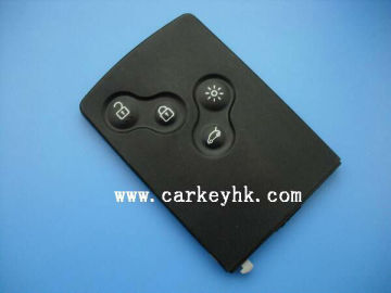 car key for Renault 4 buttons remote smart card 433MHZ 46chip