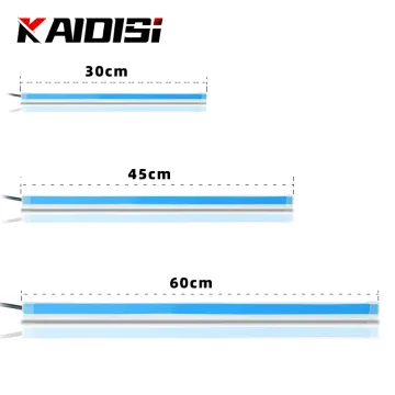 Ice Blue Flexible Silicone Ultra-Thin LED Light Guide Lamp 45cm