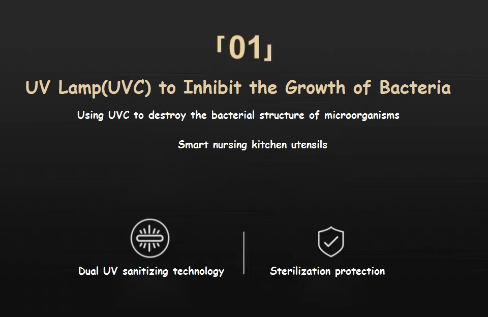 UV sanitizing spoons holder