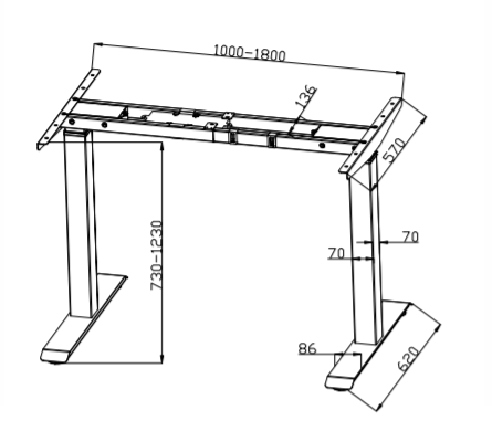 electric standing desk