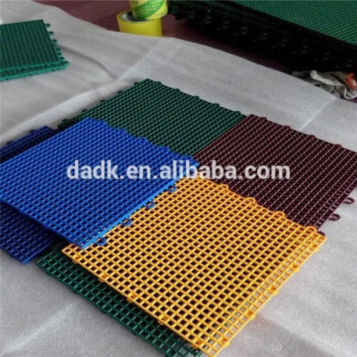 Anti-slip Suspended Indoor/outdoor plastic sports flooring