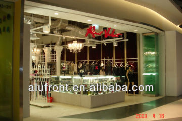 Aluminium slide and stacking glass wall
