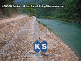 Hexagonal Rock Galvanized Or PVC Coated Galfan Baskets For