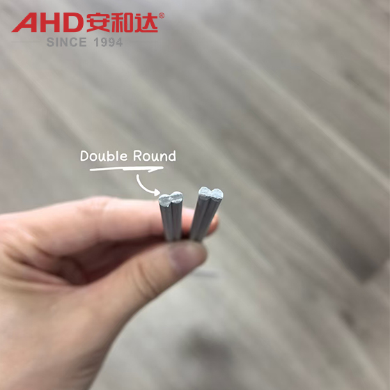 Grey PVC Weling Rod Double Round