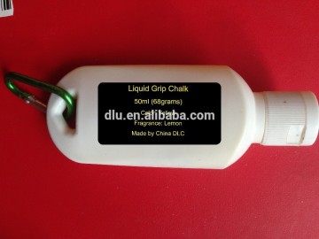 colored scented liquid grip gym chalk climbing chalk in 50ml hook bottle