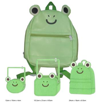 Animal Frog, Cute Design, Lether Children's School Bag (XYS-XYSB11020186718)
