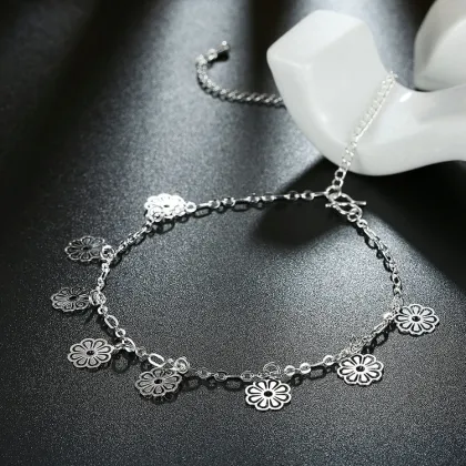 Jenia New Popular Jewellery Silver Plated Trend Handmade Anklet For Women