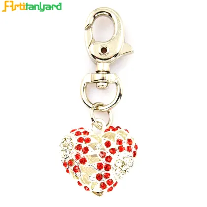 Custom Logo Metal Heart Shaped Keychain