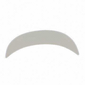 Flat PE Cap Visor Peak, Black and White