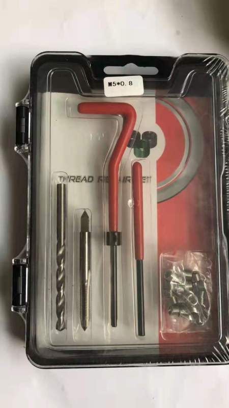 OEM Customized Hand Tools-Thread Insert Repair Kit Bit Tap Tool Plastic Socket Tool Sets Metric Measurement System Hand Box