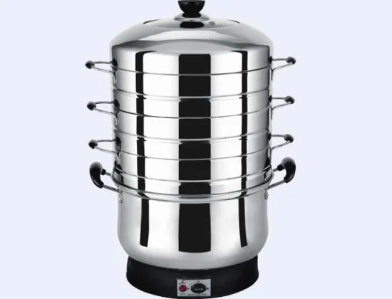 3 Tier Electric Stainless Steel Food Steamer Pot