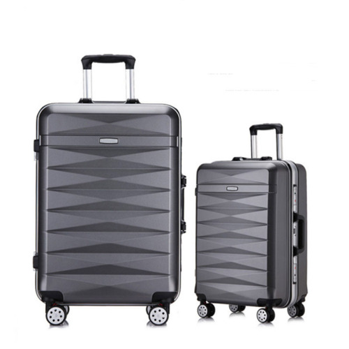Aluminum magnesium alloy rolling wheeled trolley luggage