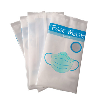 Colorful laminated materials dis postable face masks plastic bag