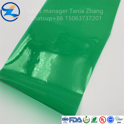 Colored soft PVC film for making bags