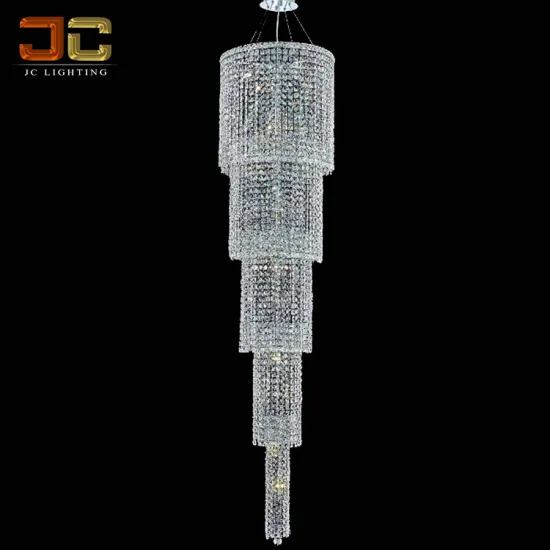 JC LIGHTING Custom Modern Mall Chandelier for High Ceiling Lobby