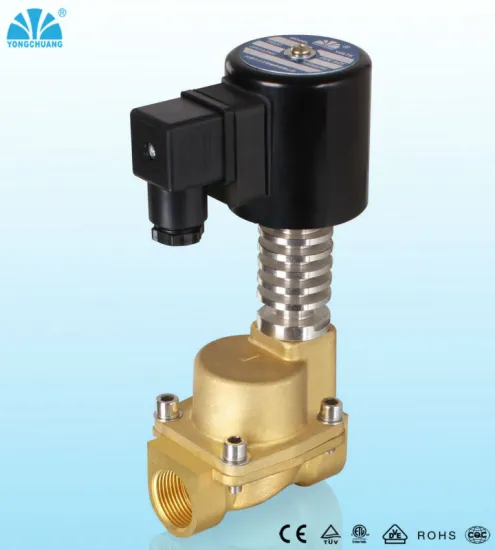 piston pilot operated steam two way solenoid valve