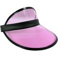 Clear Colored Plastic Sun Visor Tennis Beach Hat