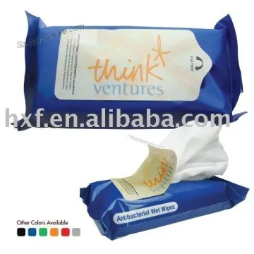 hand wet wipe