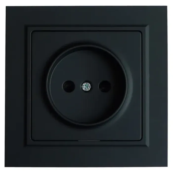 10A Soket Rusia Tanpa Mekanisme Grounding Putih